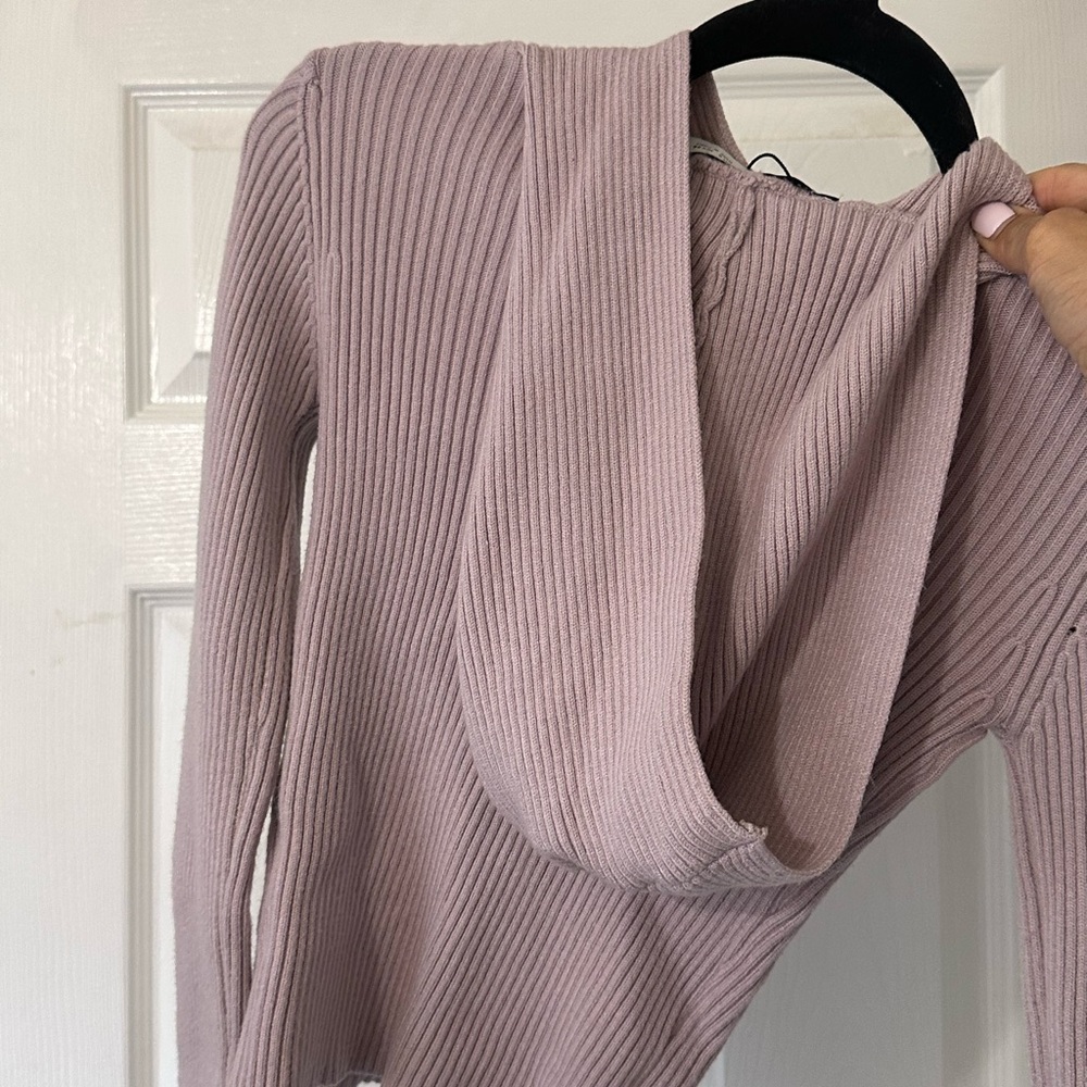 Zara knit hoodie with thumb holes